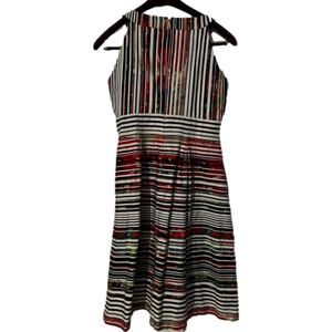 3/$25 Nine West Striped Multicolor Dress